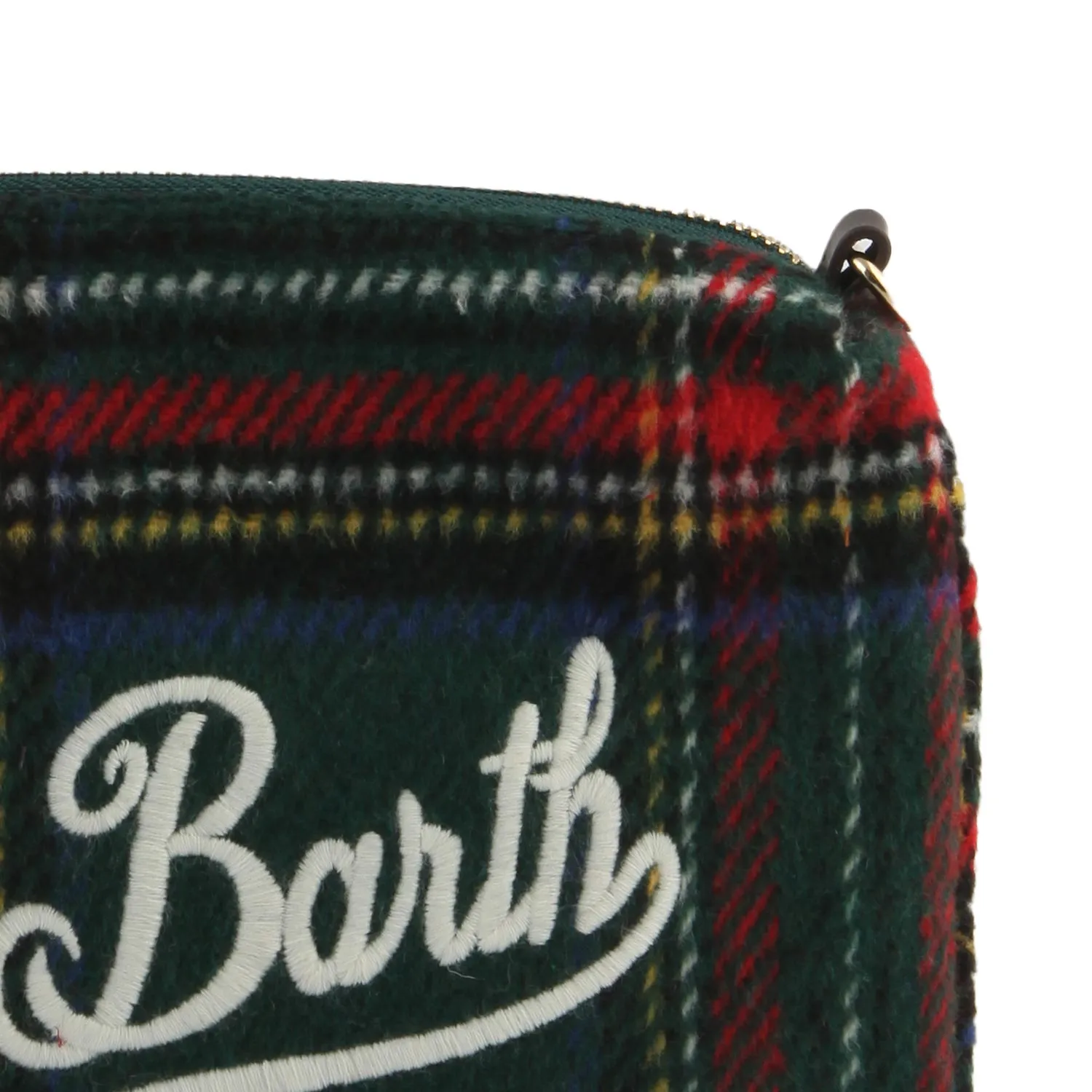 Mc2 Saint Barth Green And Multicolor Parisienne New Tartan Handbag