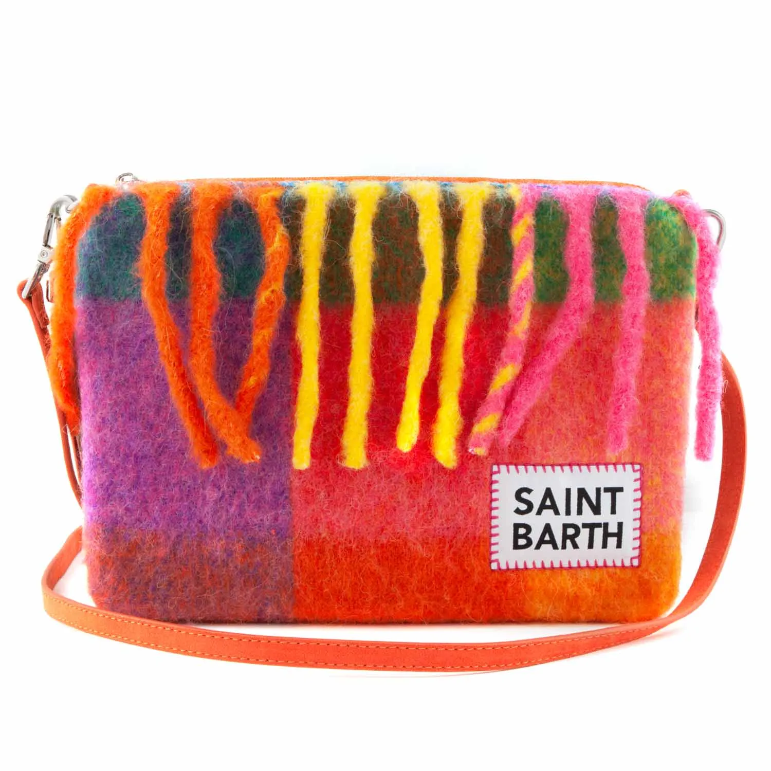 Mc2 Saint Barth Parisienne Multicolor Checked Handbag