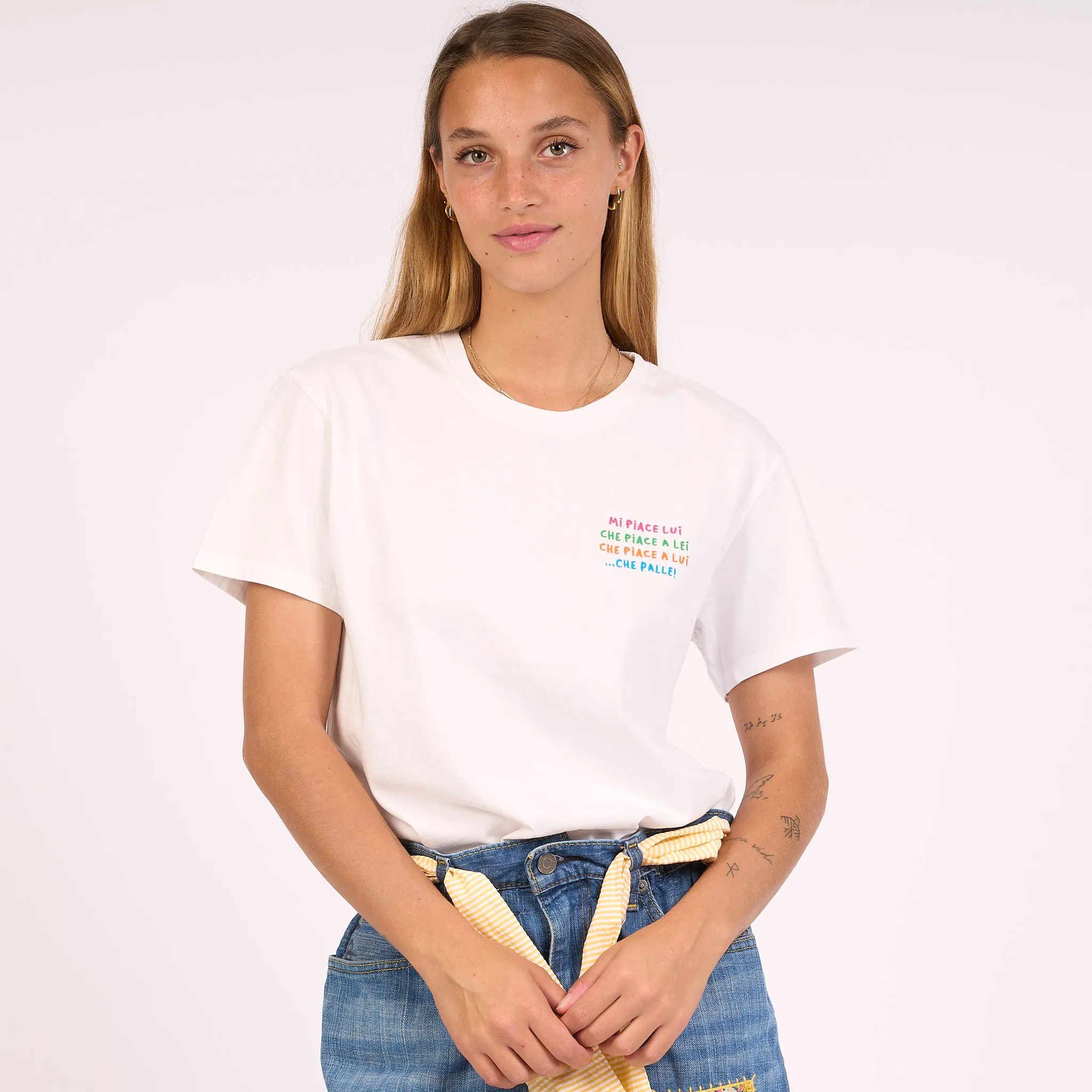 Mc2 Saint Barth T-shirt Mi Piace Lui Bianco Donna