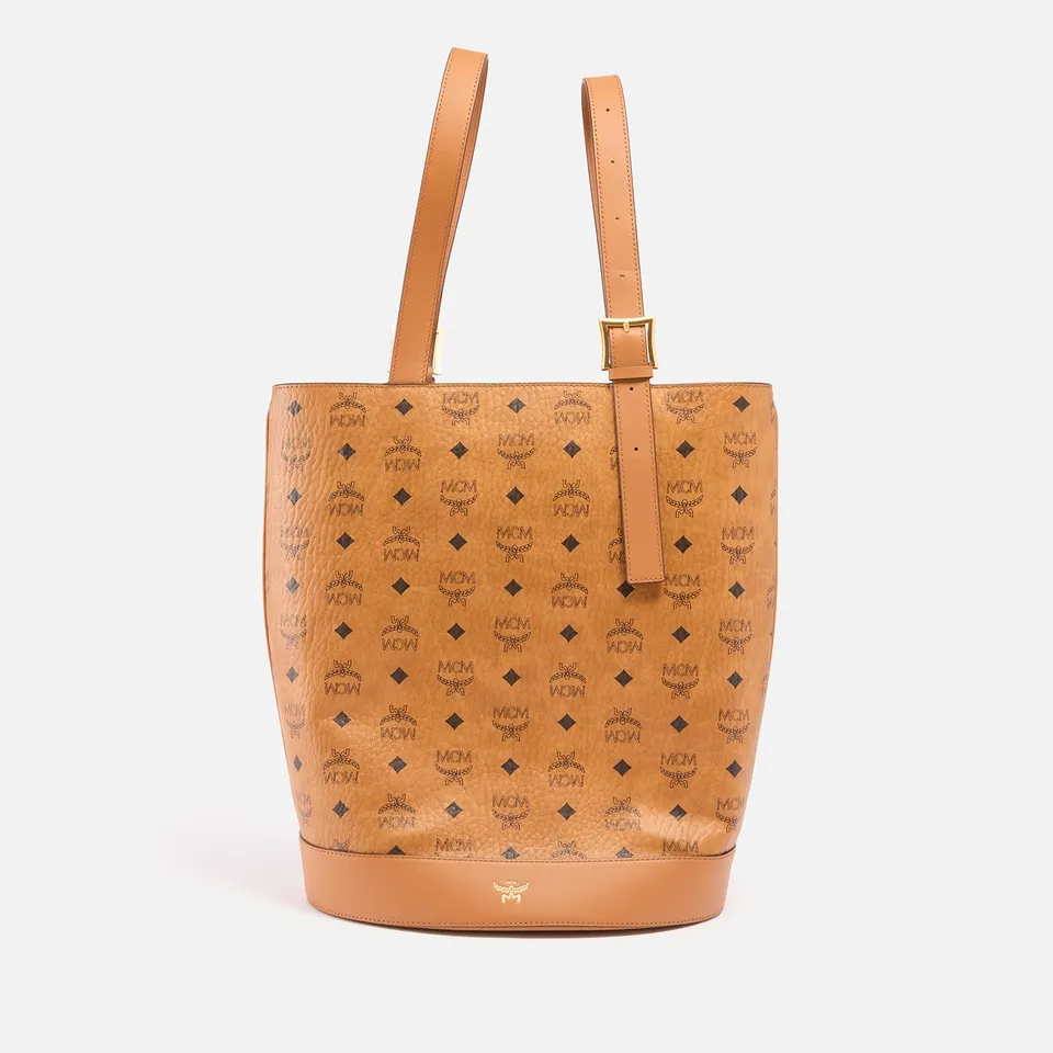 MCM Aren VI Leather Tote Bag