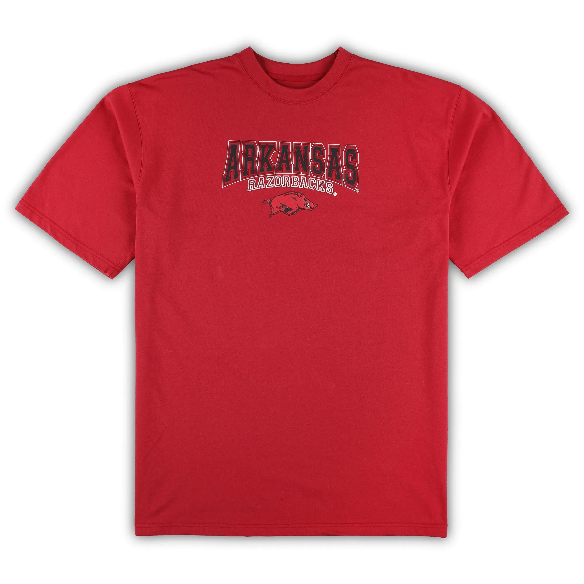 Men's Profile Cardinal/Gray Arkansas Razorbacks Big & Tall 2-Pack T-Shirt & Flannel Pants Set