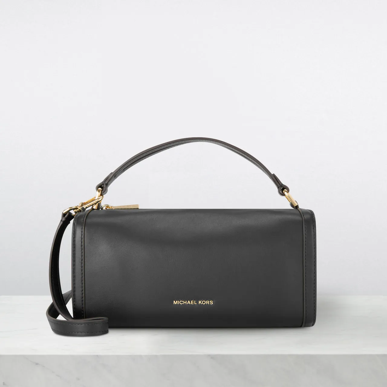 MICHAEL MICHAEL KORS Orchard Barrel Crossbody Bag - Black