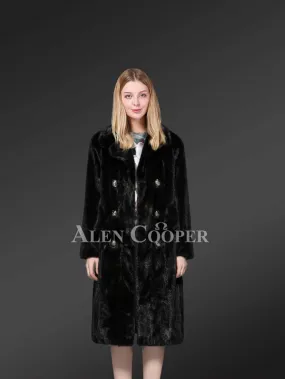 Mink Fur Coat for Elegant Women