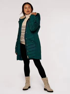 Multi-panel Puffer Coat | Apricot Clothing