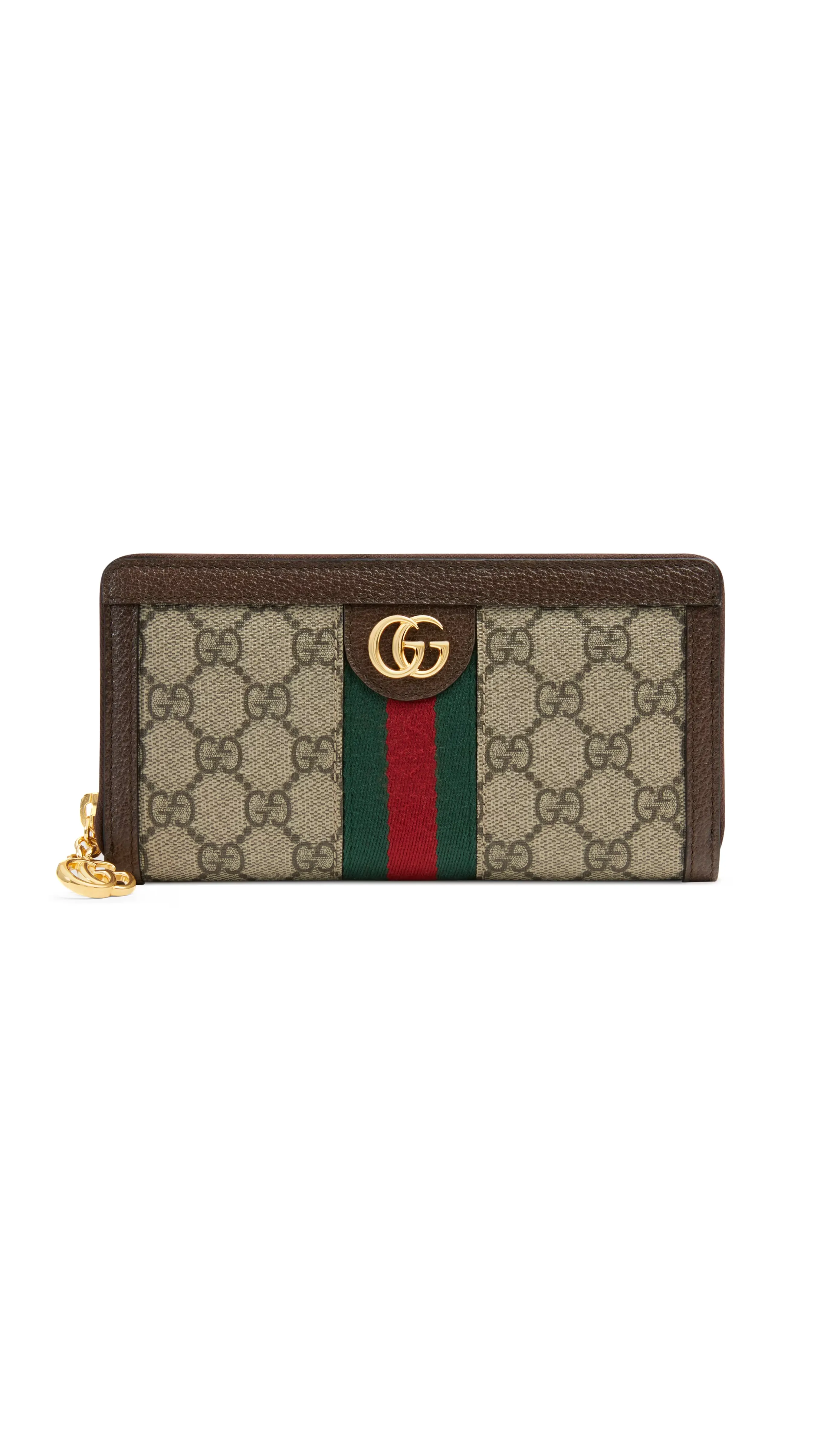 Ophidia GG Zip Around Wallet - Brown