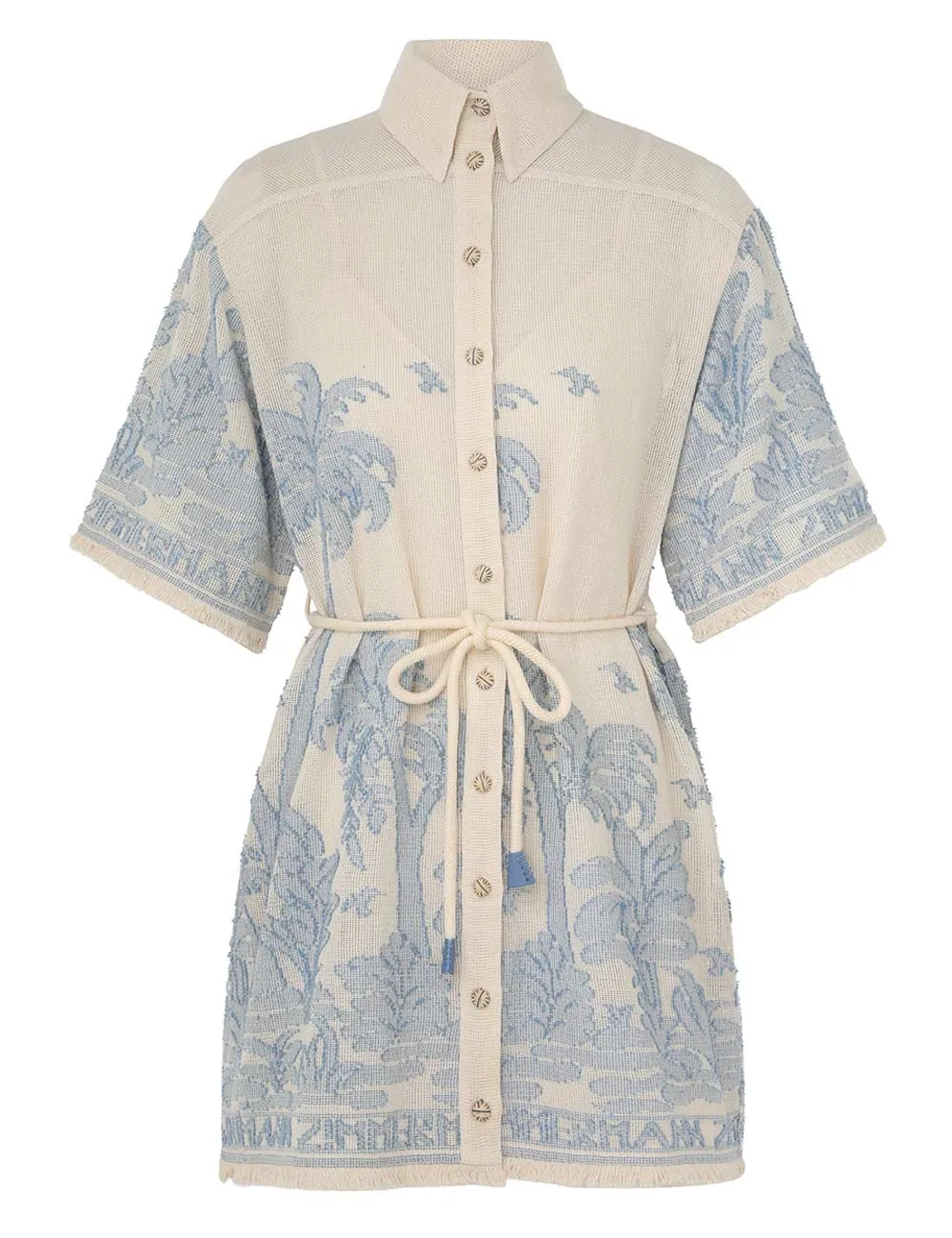 Ottie Palm Shirt Dress