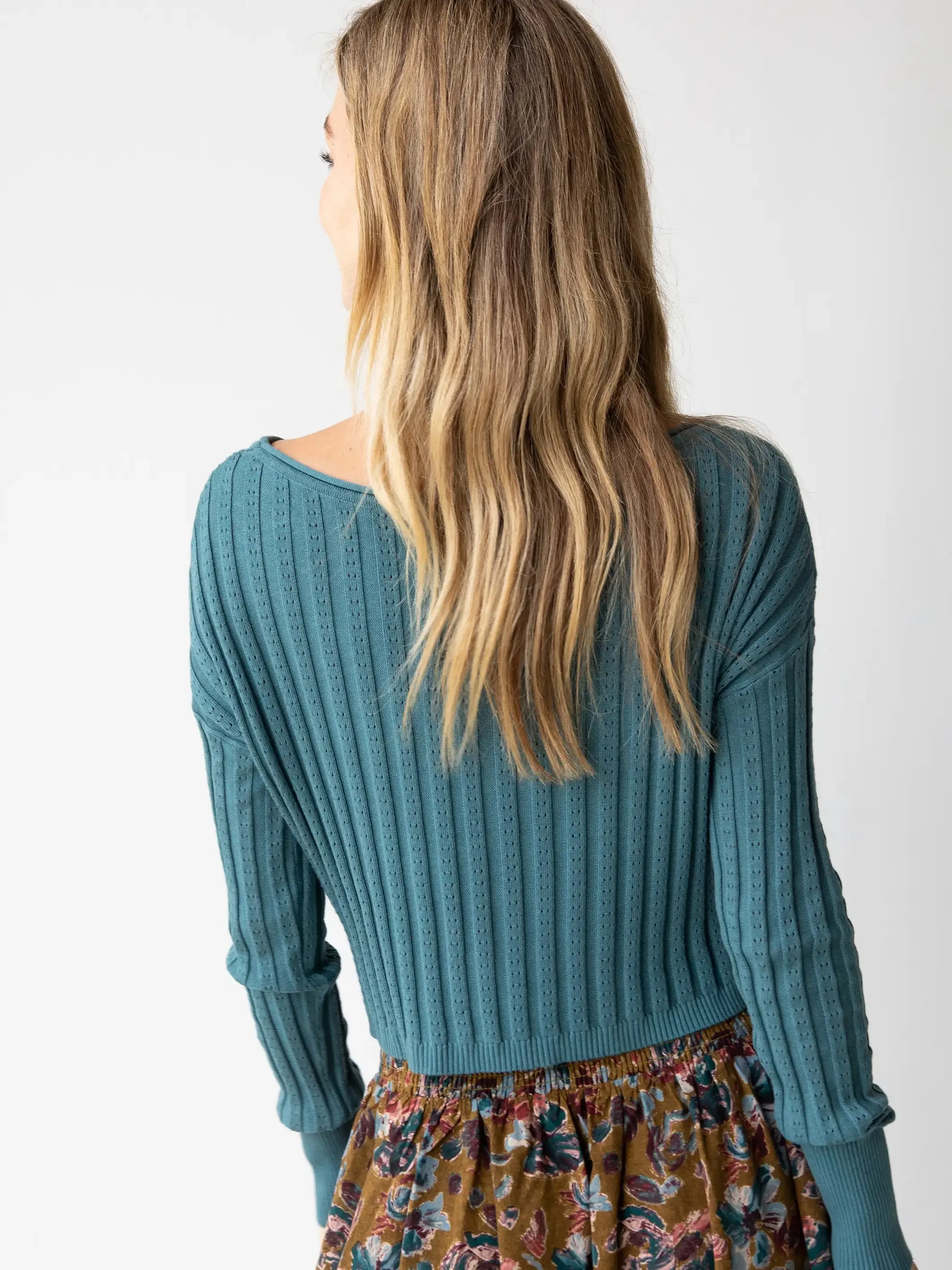 Patti Layering Sweater - Seafoam