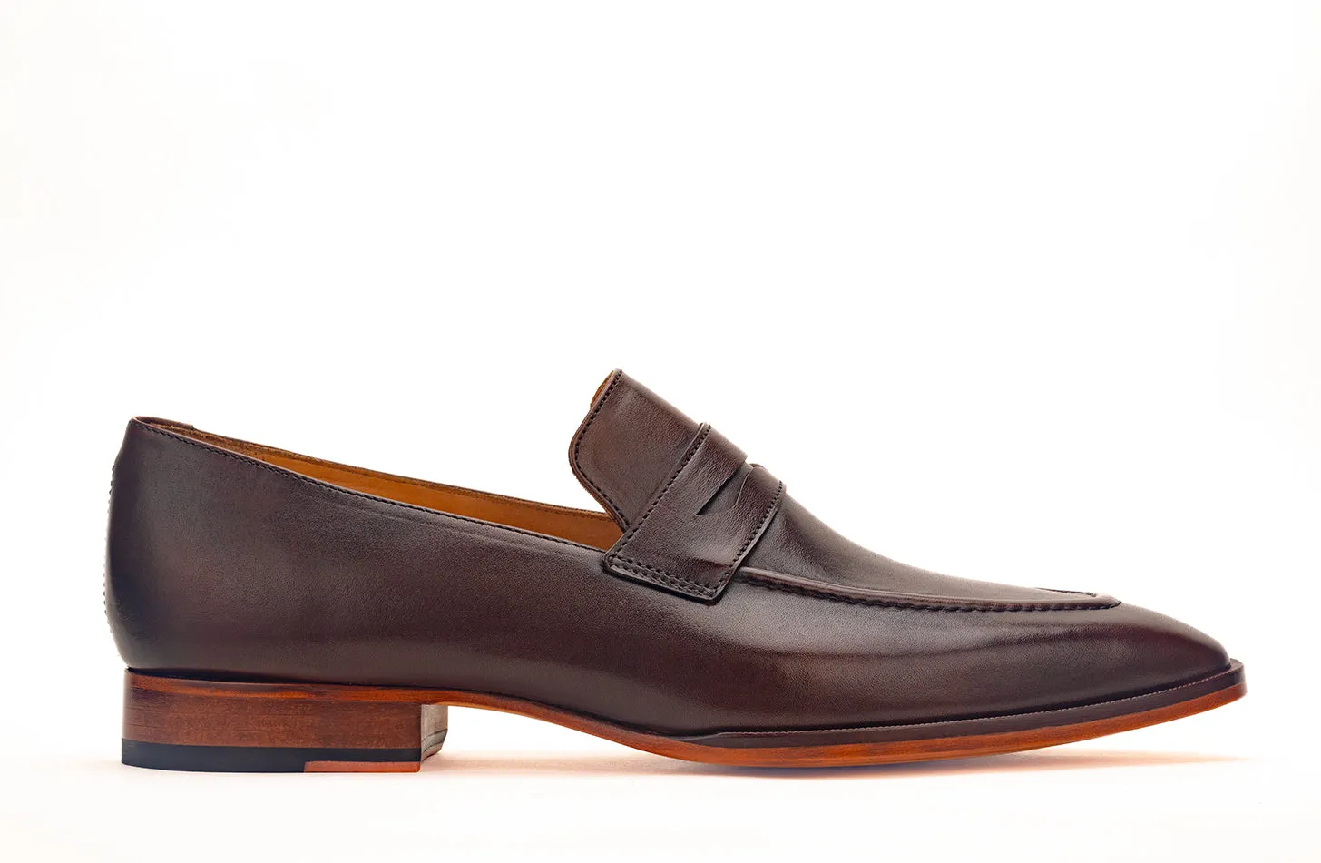 Penny Strap Loafer with cord stitching on the vamp