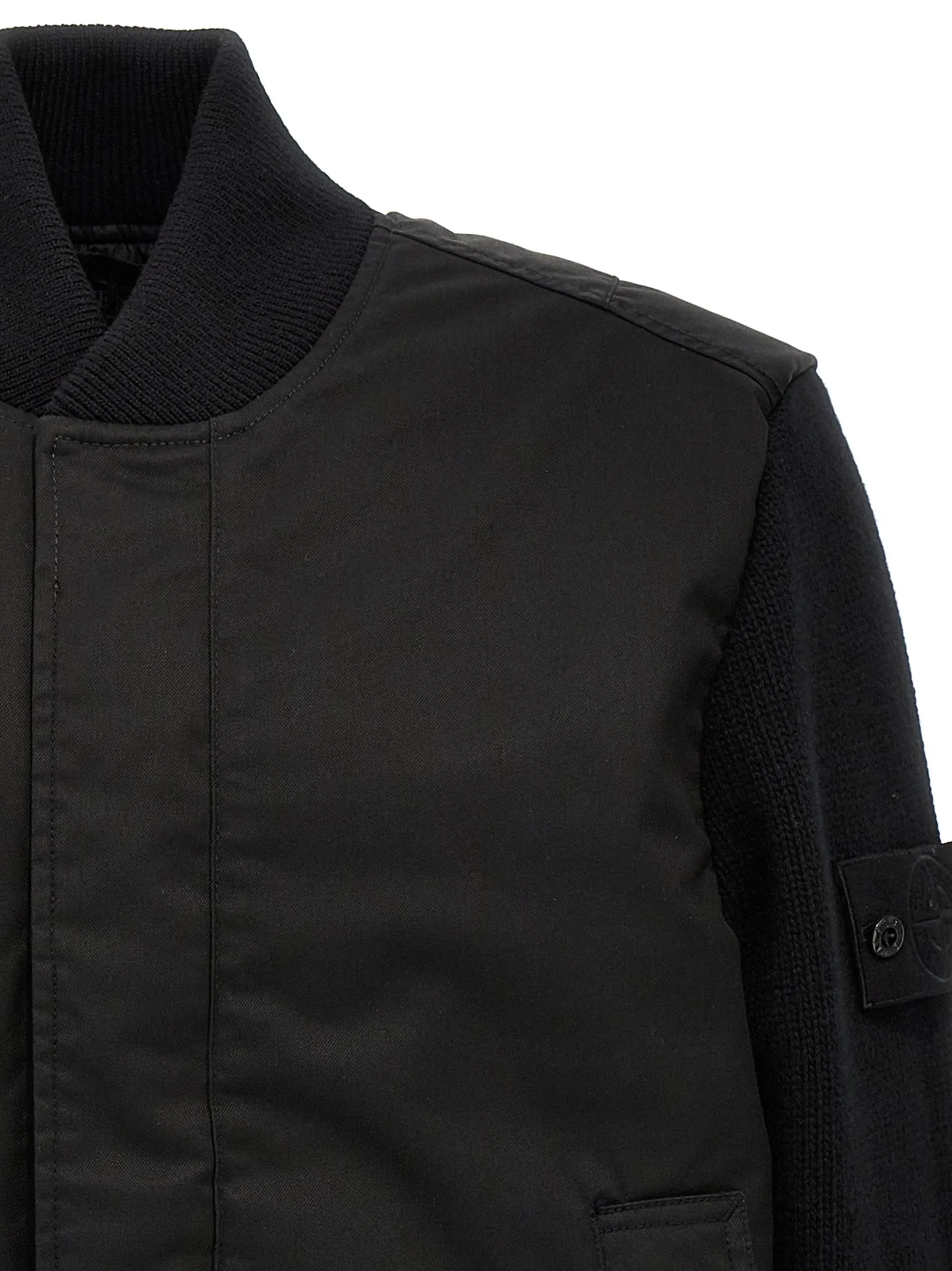 Performance Twill Wool Casual Jackets, Parka Black