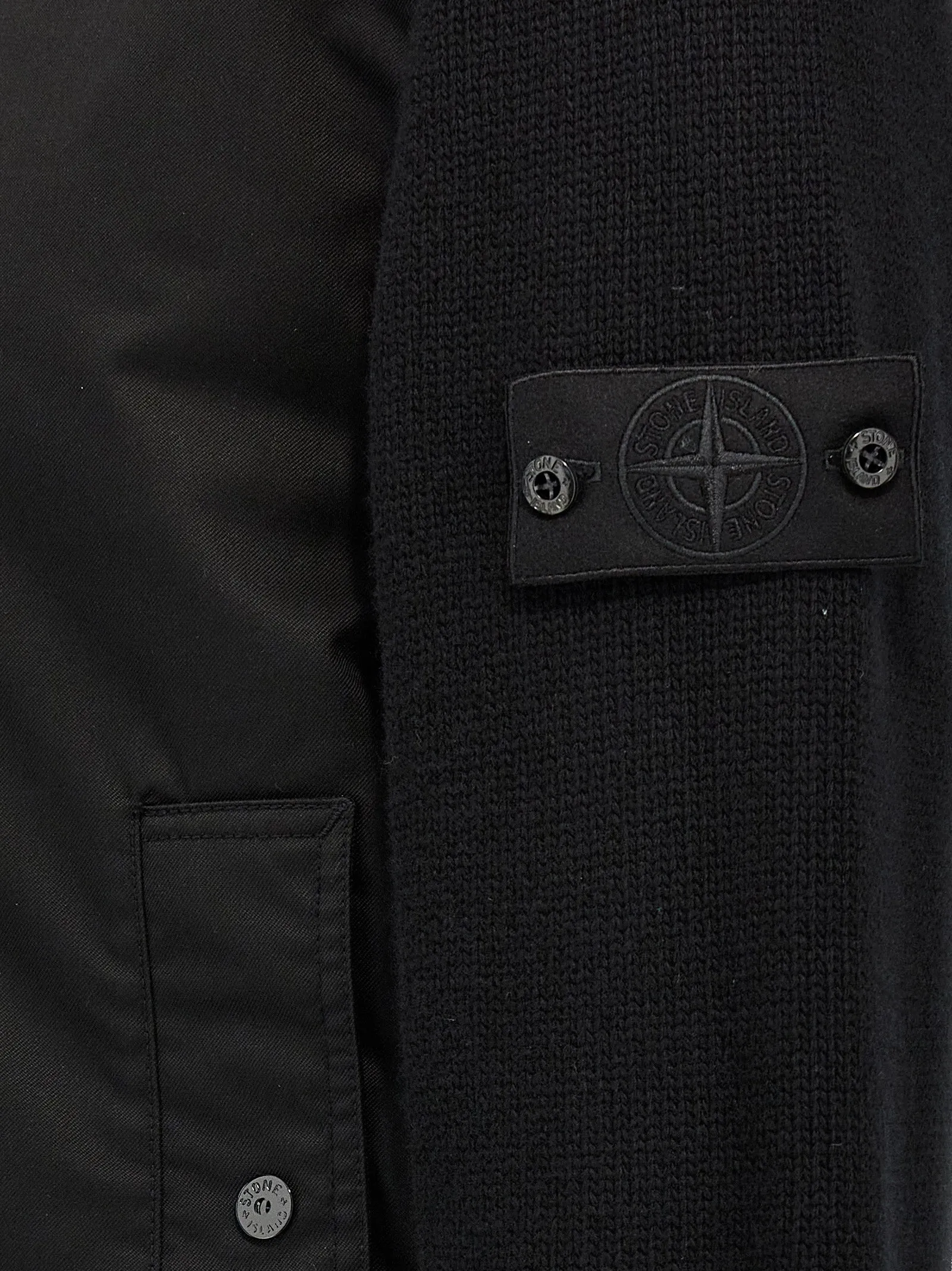 Performance Twill Wool Casual Jackets, Parka Black