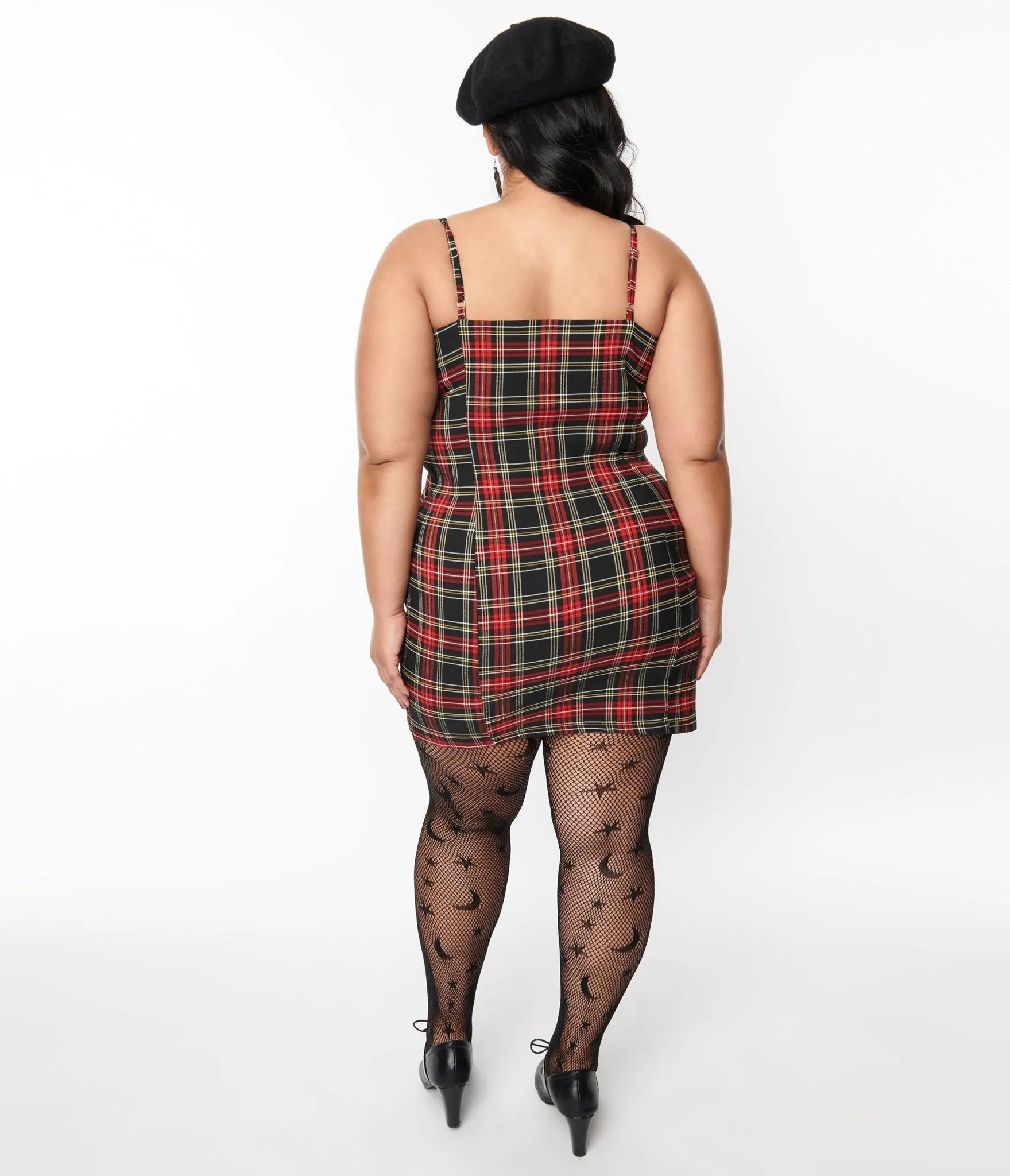 Red & Black Plaid Duncan Mini Dress