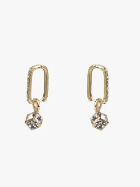 Rhinestone Drop Glam Earrings