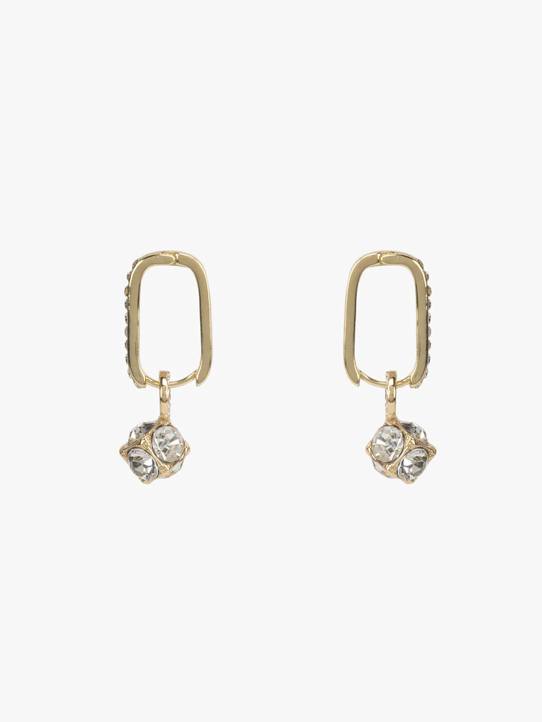 Rhinestone Drop Glam Earrings