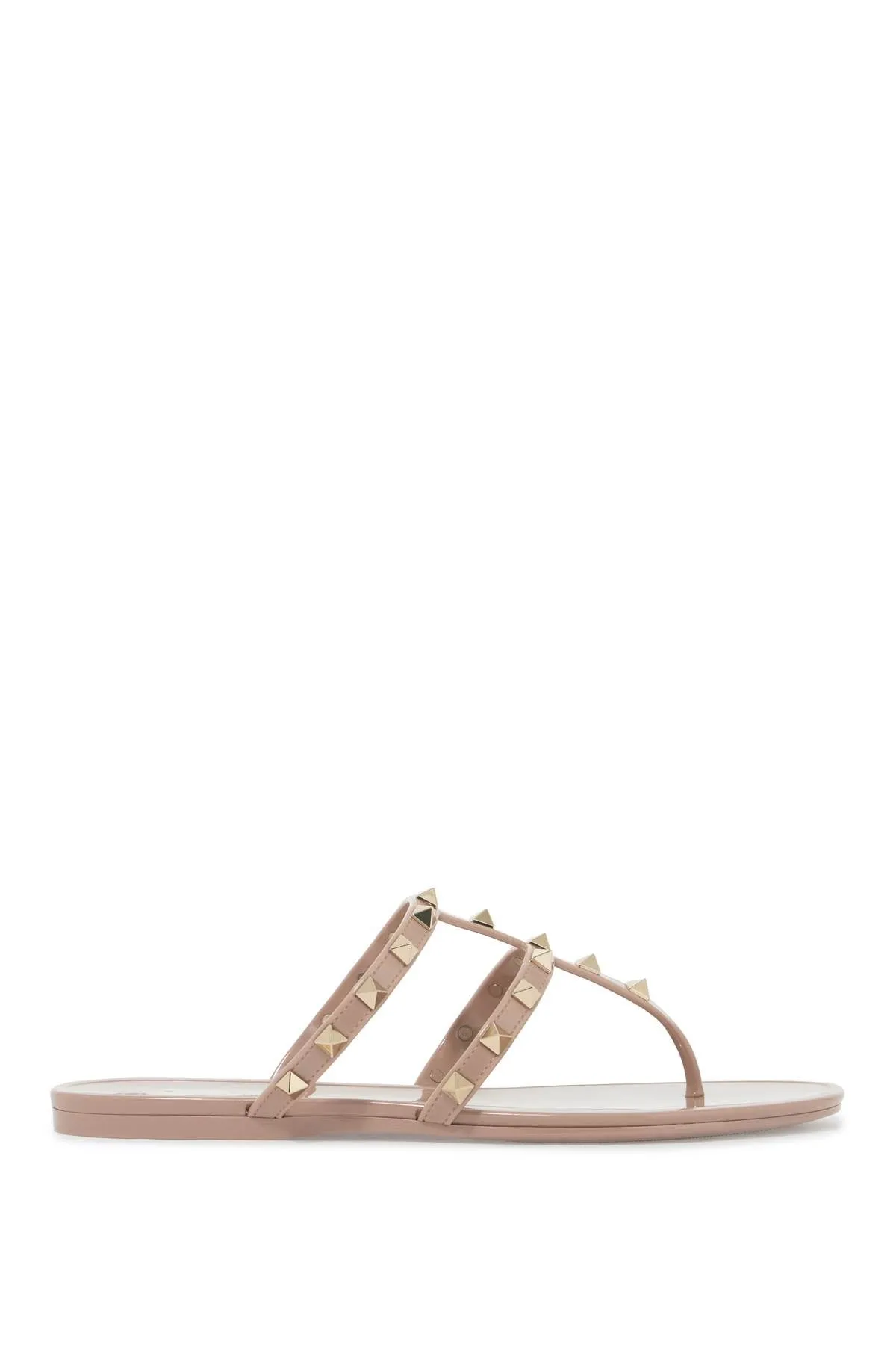 rockstud pvc thong sandals 5W2S0T84PVS POUDRE