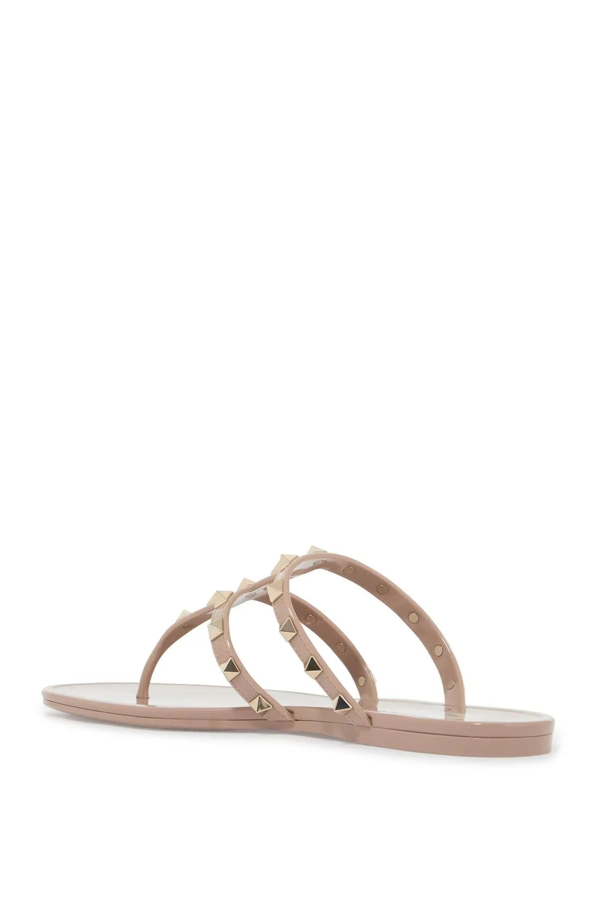 rockstud pvc thong sandals 5W2S0T84PVS POUDRE