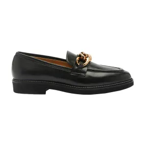 RUSSELL & BROMLEY Cleopatra Chain Loafers - Black