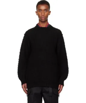 Sacai Black Brushed Sweater