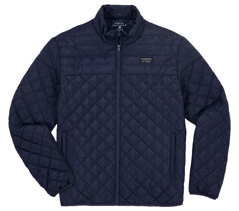 SALE Simply Southern Navy Warm Full Zip Unisex Jacket