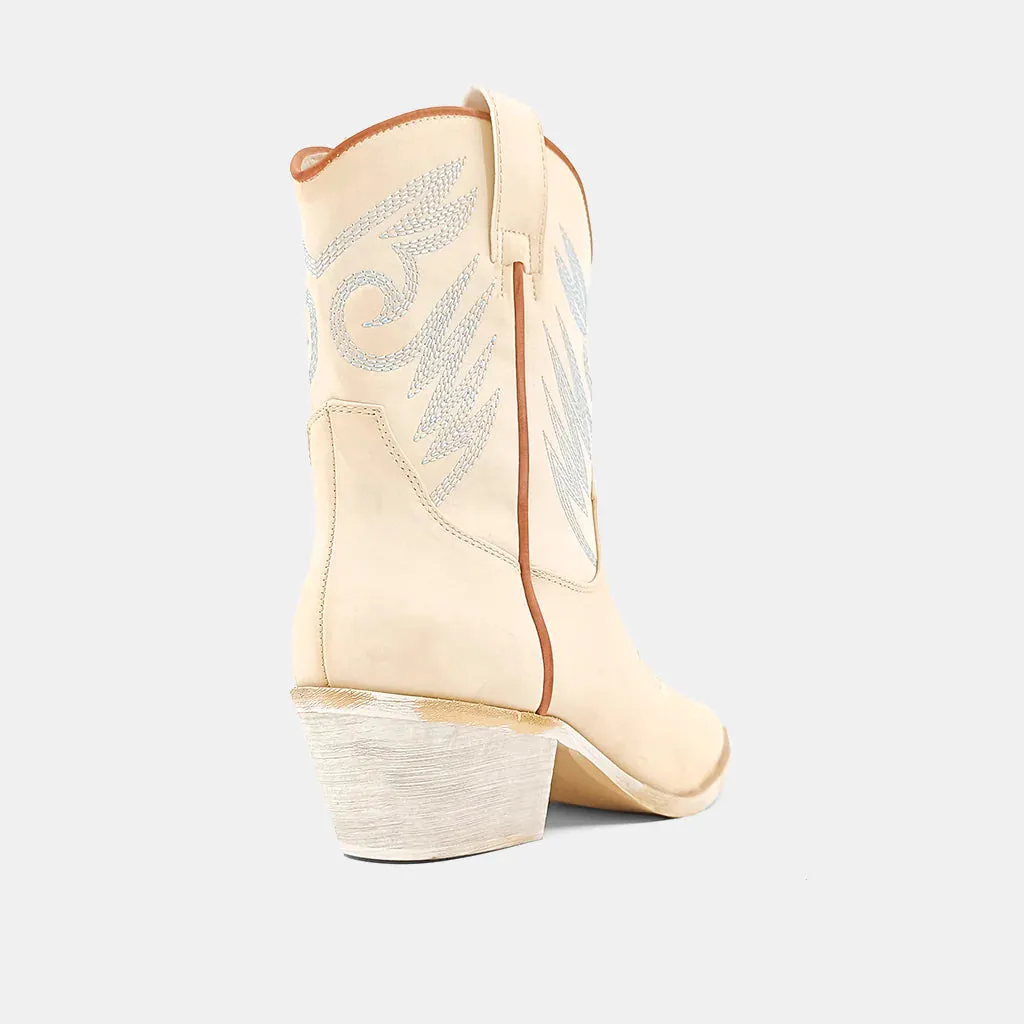 Shu Shop Zahara Cream Western Boots