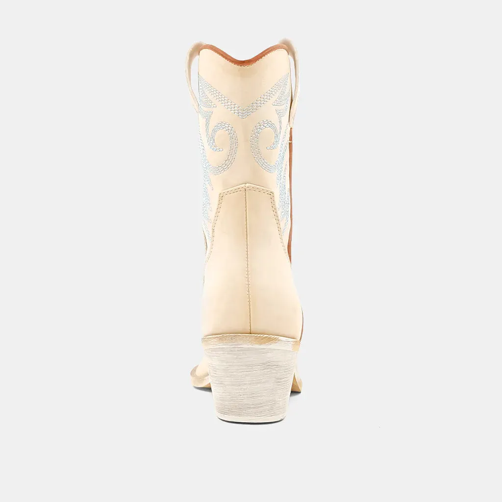 Shu Shop Zahara Cream Western Boots