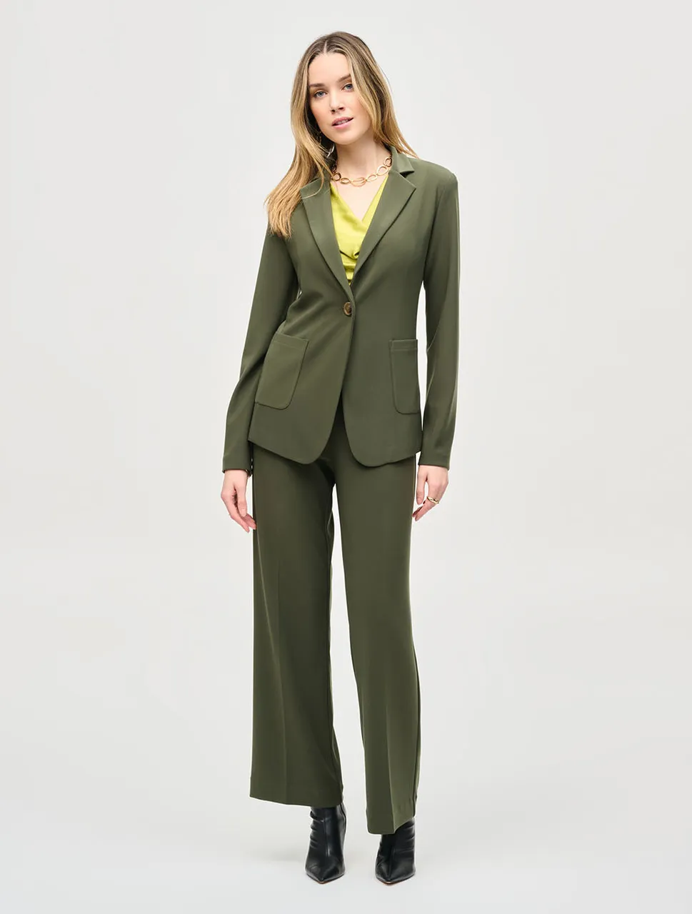 Silky Knit Fitted Blazer | Joseph Ribkoff