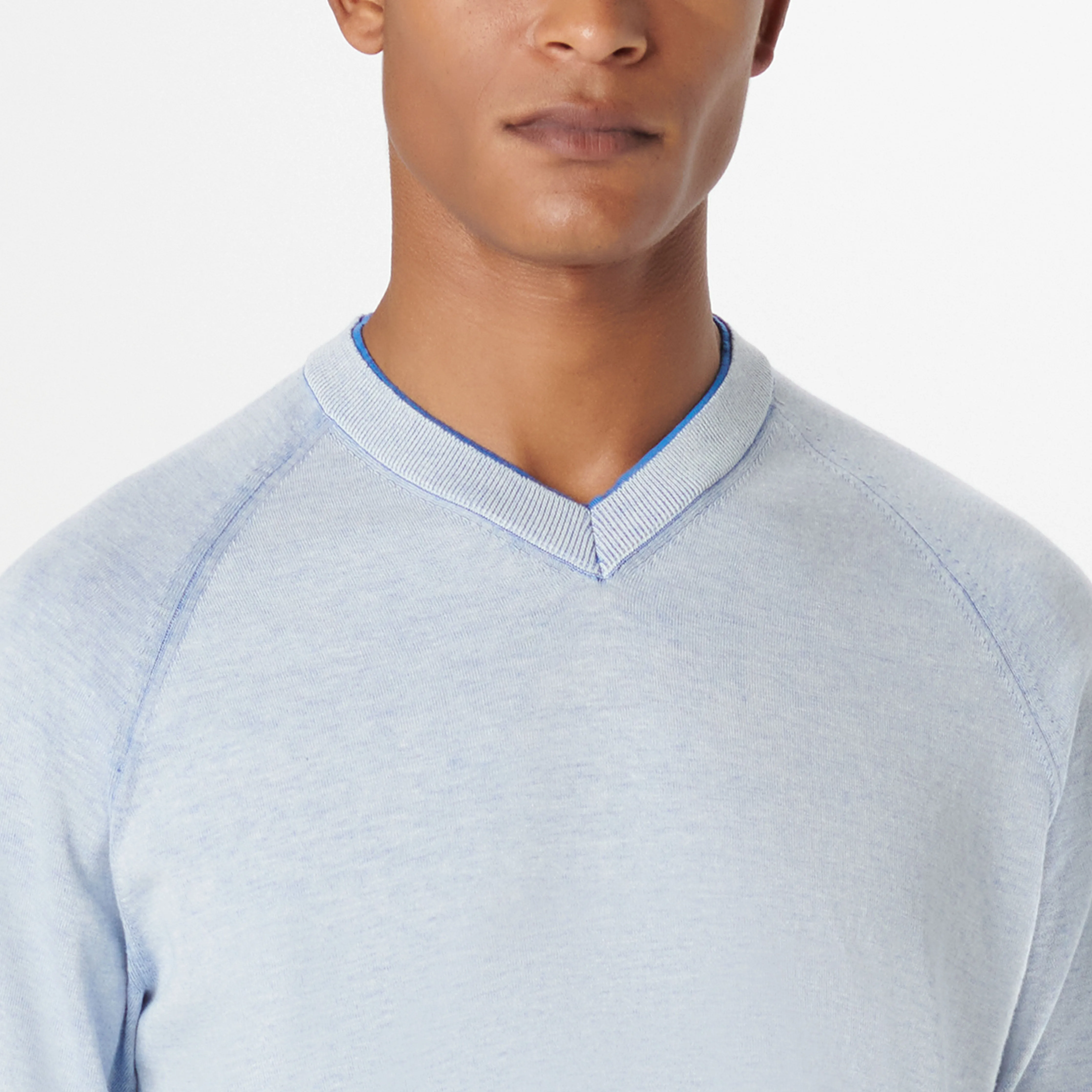 Solid V-Neck Sweater