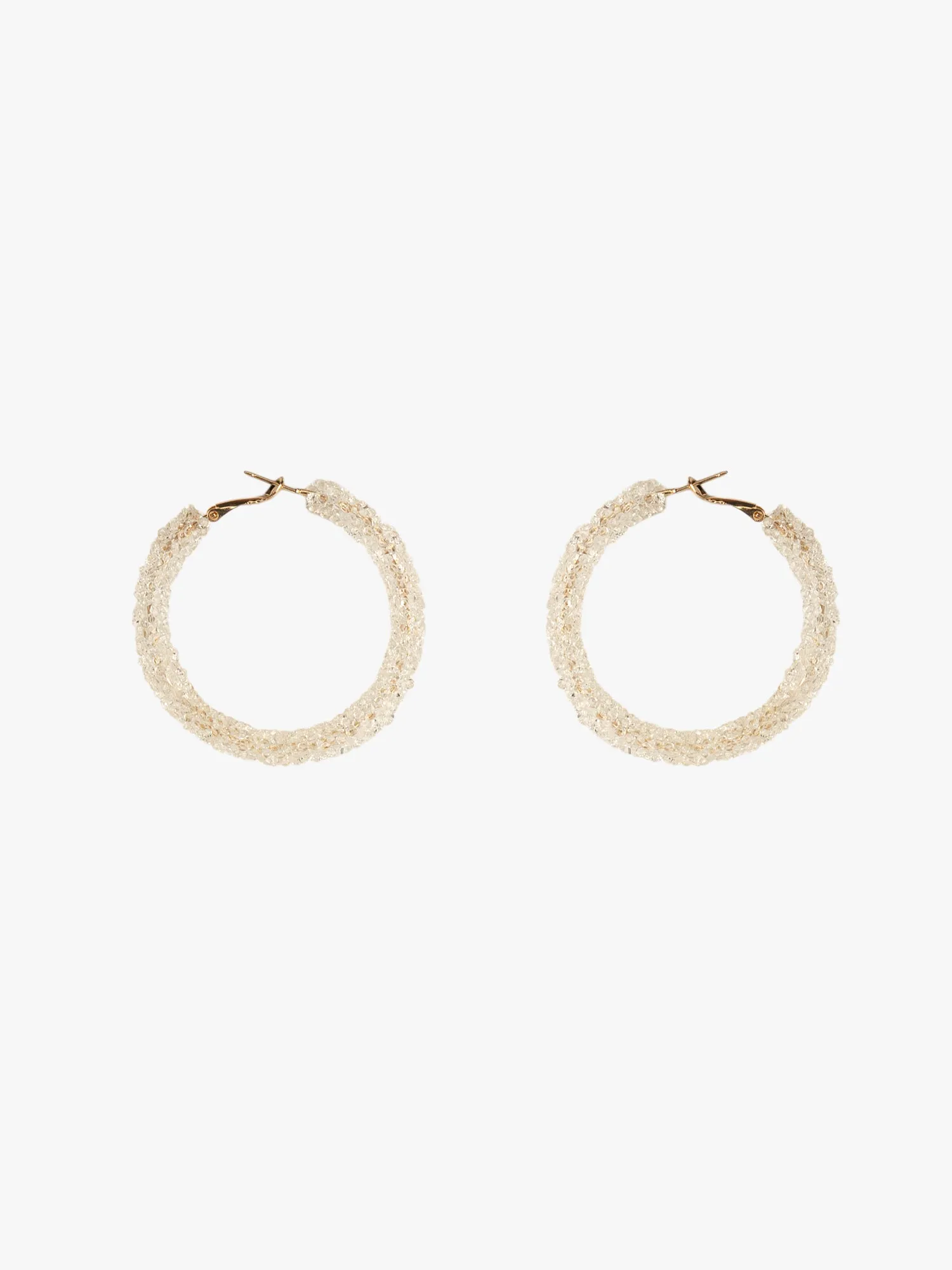 Sparkling White Hoops