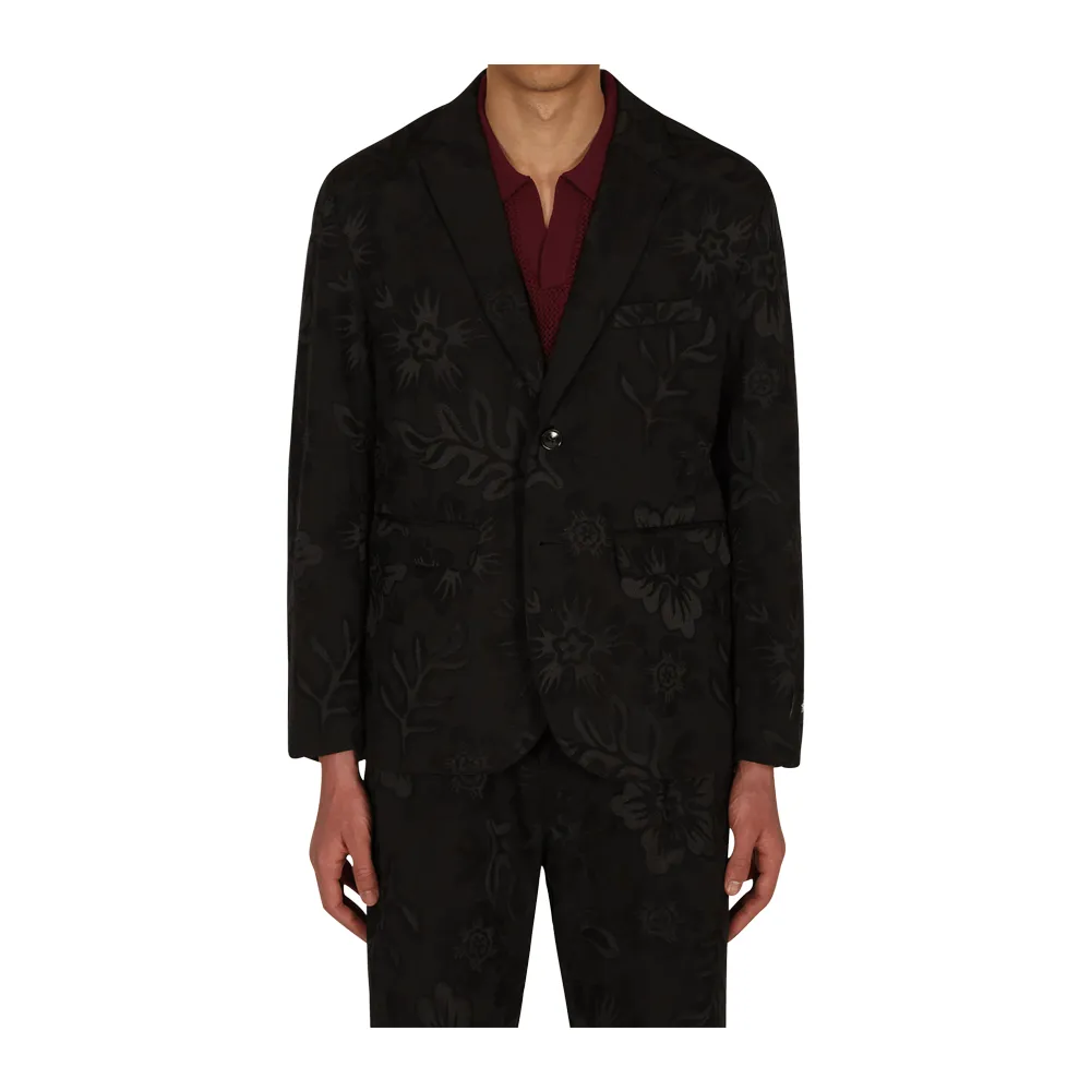 Stussy Hawaiian Jacquard Coat Black 115560