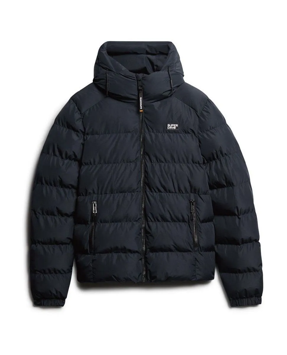 Superdry Hooded Sport Puffer Jacket Eclipse Navy