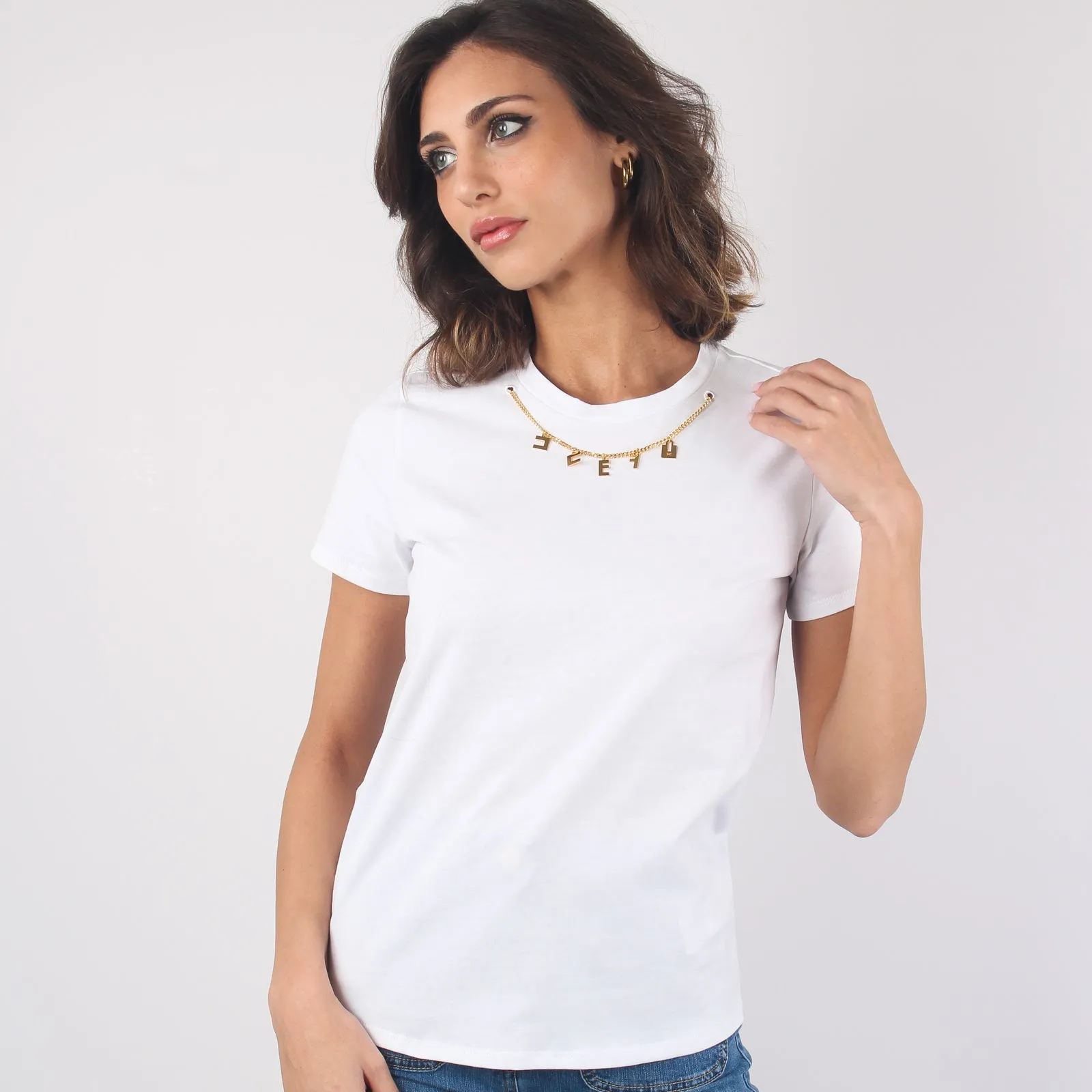 T-shirt Catena Gesso