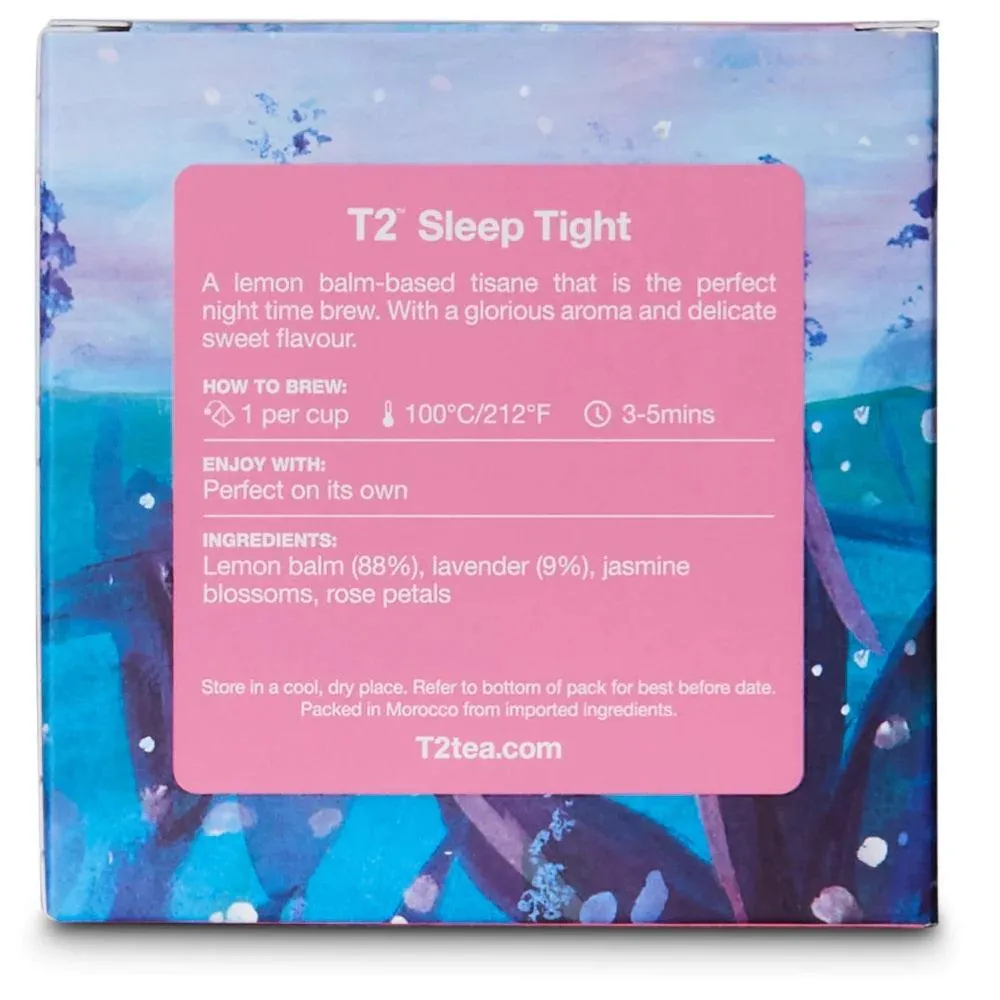 T2 Sleep Tight Teabag 10 Pack Tea Box of 6