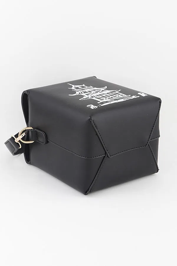 Take Out Box w/Handle Blk