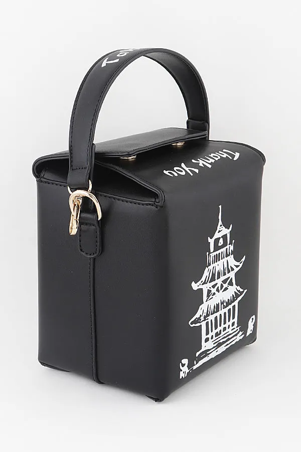 Take Out Box w/Handle Blk