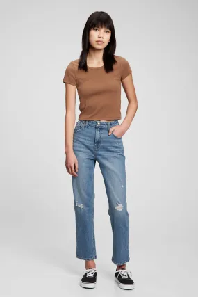 Teen High Rise Girlfriend Jeans with Washwell