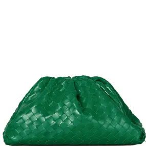 The Pouch Intrecciato, Racing Green