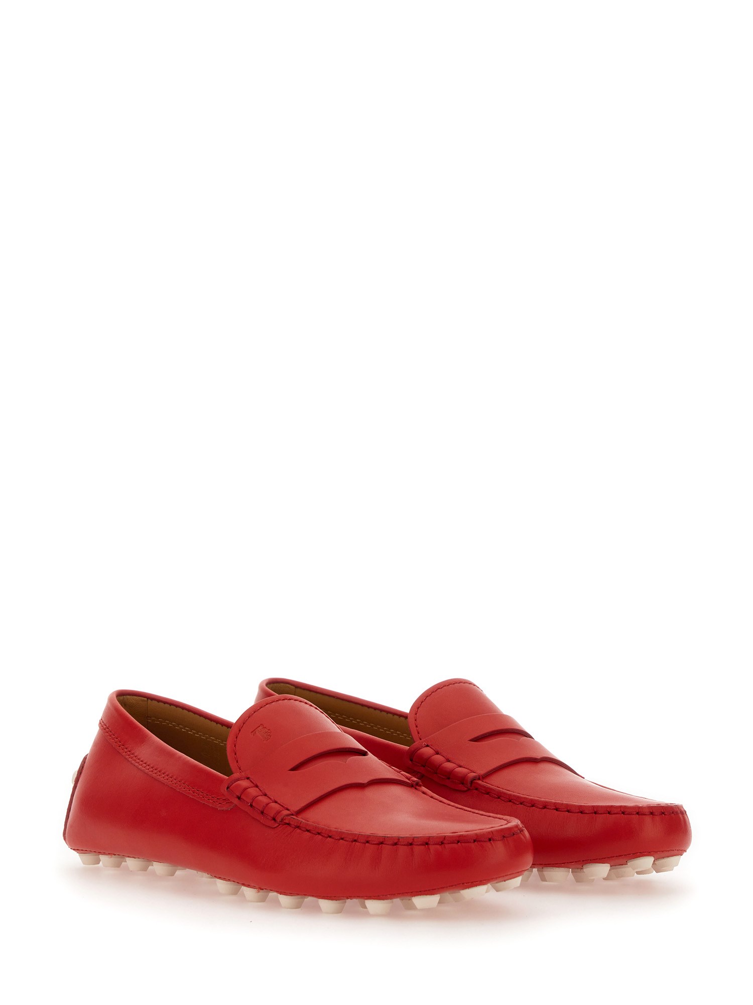 TOD'S    LEATHER GOMMINO LOAFER