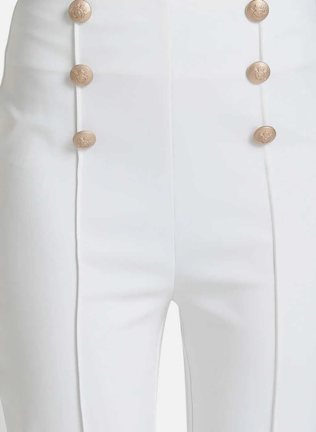 Trouser With Button Detail