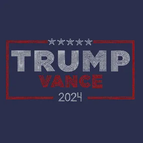 Trump Vance 2024 Rhinestone Transfer