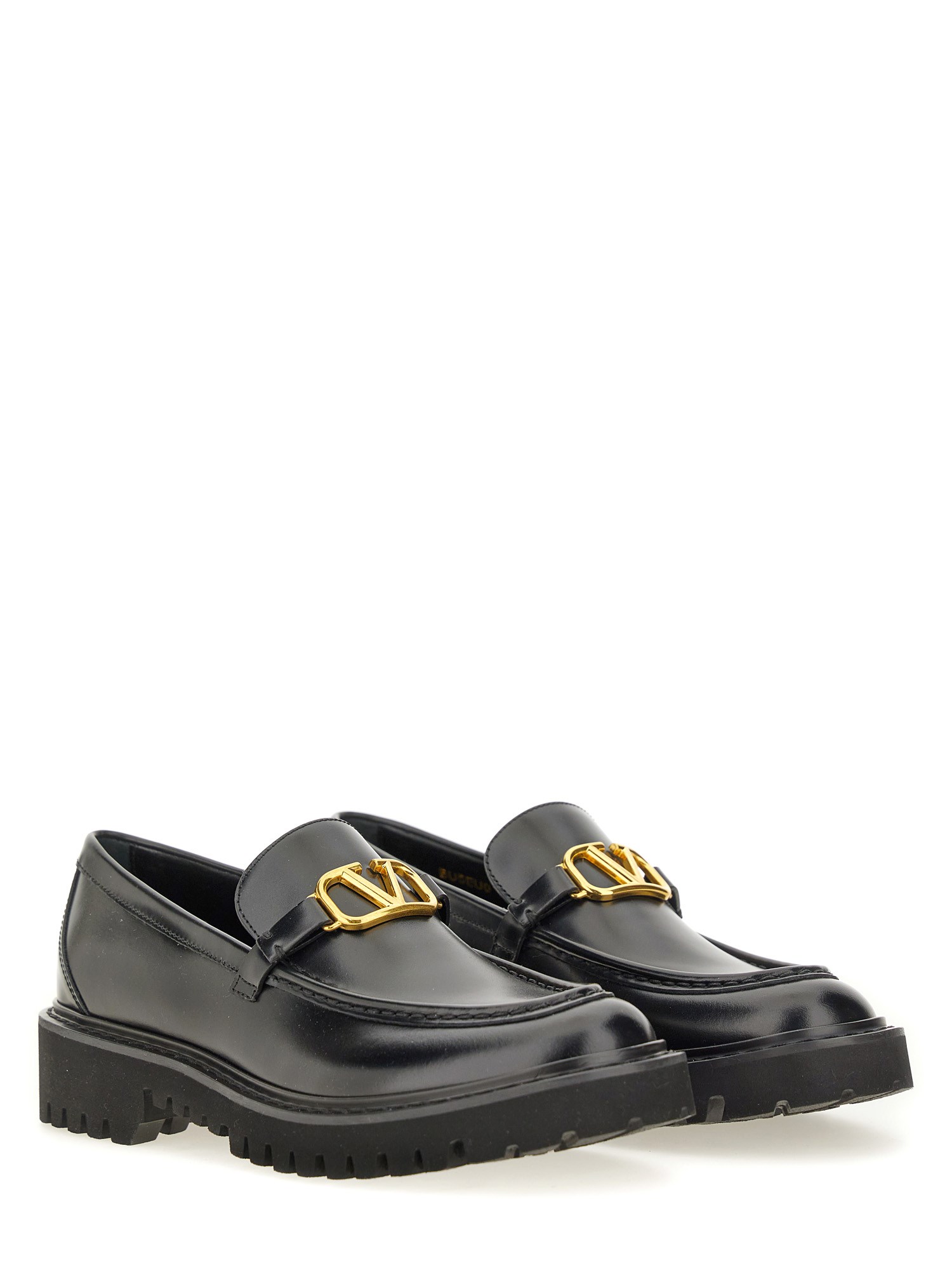 VALENTINO GARAVANI    VLOGO SIGNATURE LEATHER LOAFER