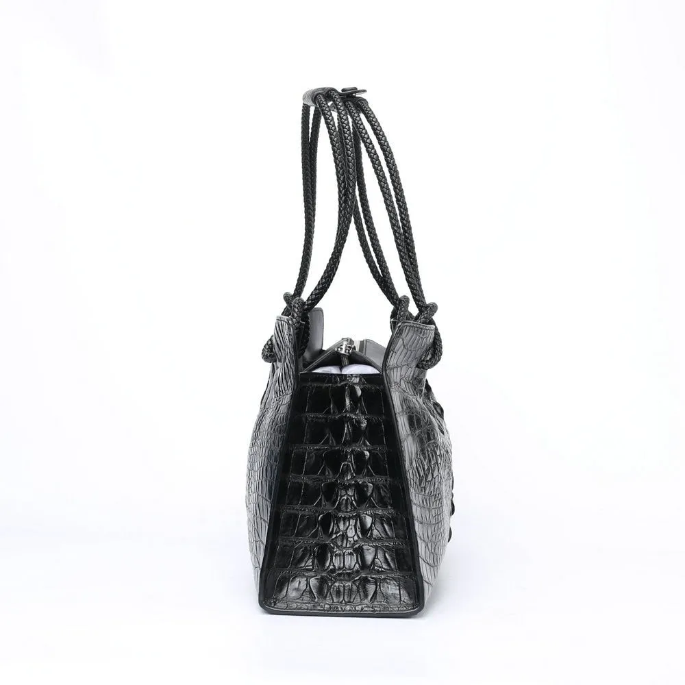 Women's Luxury Crocodile Skin Solid Color Multi-functional Handbag