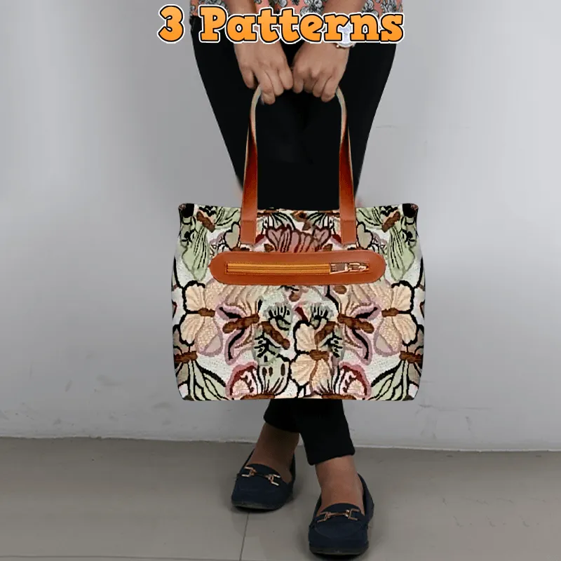 Zipper Divided Tote Bag PDF Download Pattern (3 sizes included)